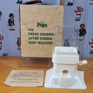 Vintage Cloetta Peps Gourmet after dinner mint chocolate candy machine in box